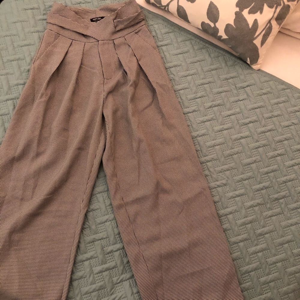 Nasty Gal checkered trousers